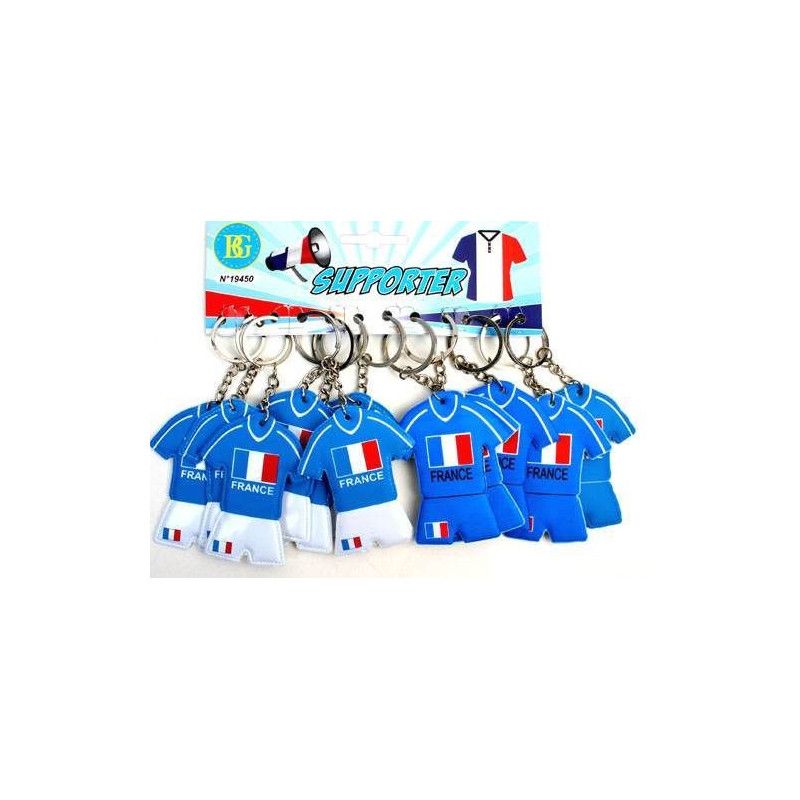 Lot 12 porte-clés maillot foot France Jouets et articles kermesse 19450