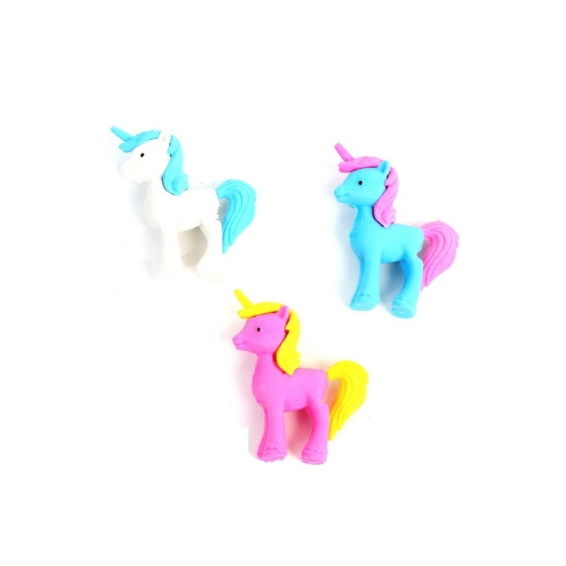 Gomme licorne 5 cm vendue par 48 Jouets et articles kermesse 39533