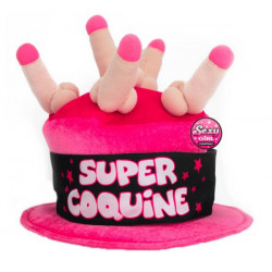 Chapeau fuchsia Super Coquine adulte Accessoires de fête cd5544