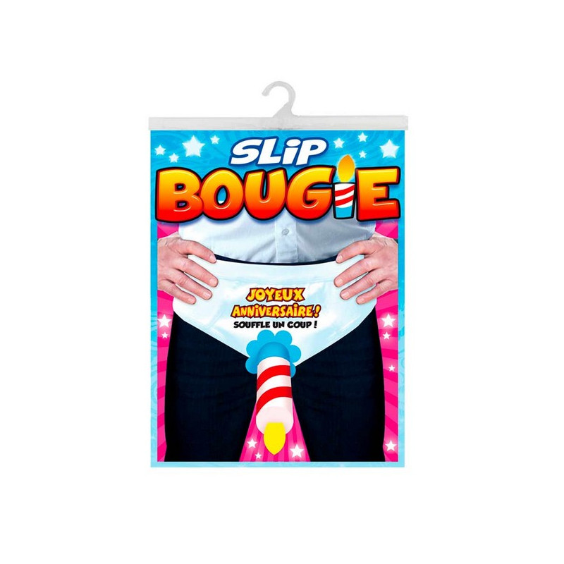 Slip humoristique bougie anniversaire homme Humour - Sex toys CD4862