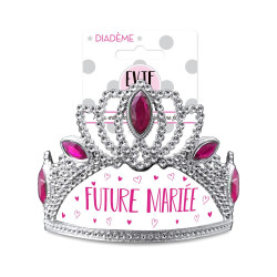 Diadème argenté future mariée EVGF Accessoires de fête CD7878