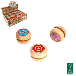 Yoyo en bois 5 cm vendu par 24 Jouets et articles kermesse 40249